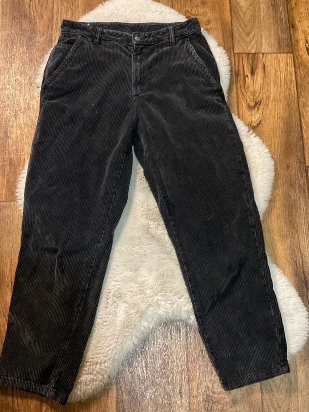 Women’s Black Corduroy Straight Leg Pants
